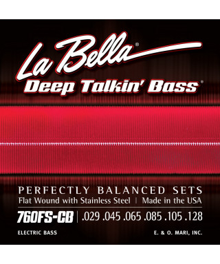 LaBella 760FS-CB Muta di corde lisce per basso 6 corde
