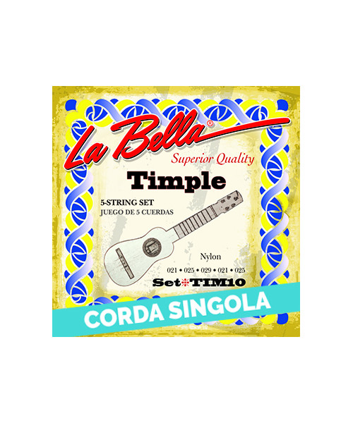 LaBella TIM15 5th - TIM10 Corda singola per timple