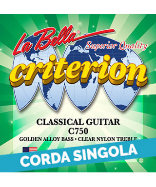 LaBella C753 3rd - C750 Corda singola per chitarra classica
