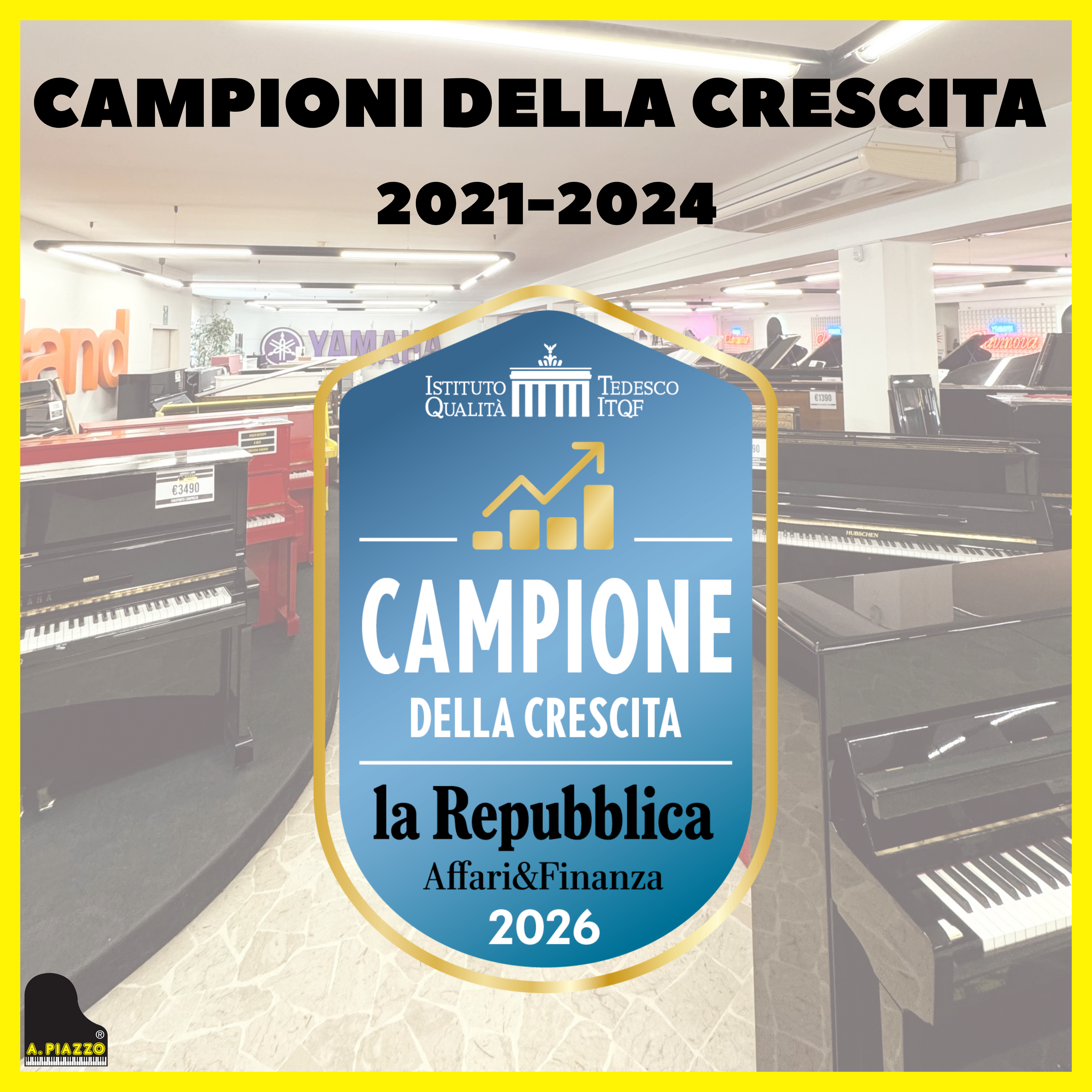 Siamo stati nominati “Campioni della Crescita” 