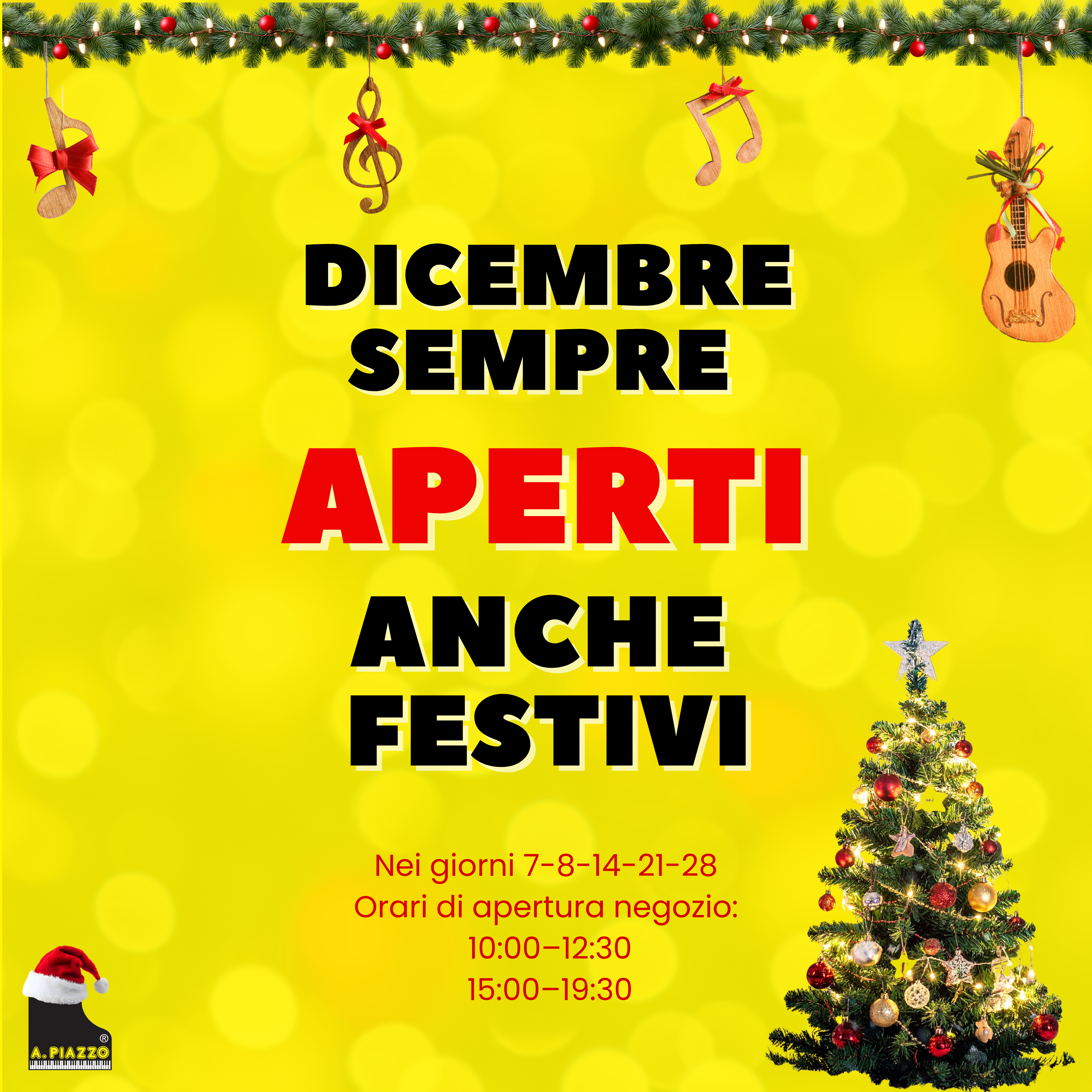 A dicembre sempre aperti 